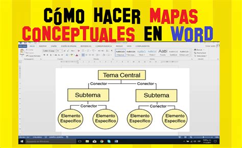 Mapa Conceptual En Word How to make a concept map in Word 2020 - YouTube